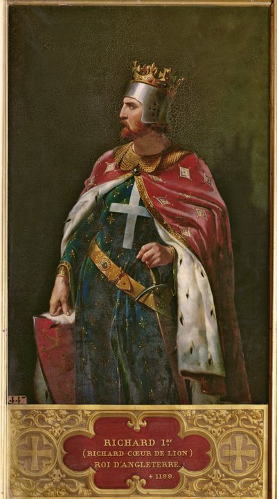 Richard I. Löwenherz (1157-1199) König von England, 1841 von Merry Joseph Blondel